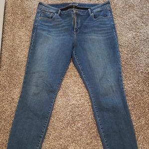 Fleece lined skinny jeans